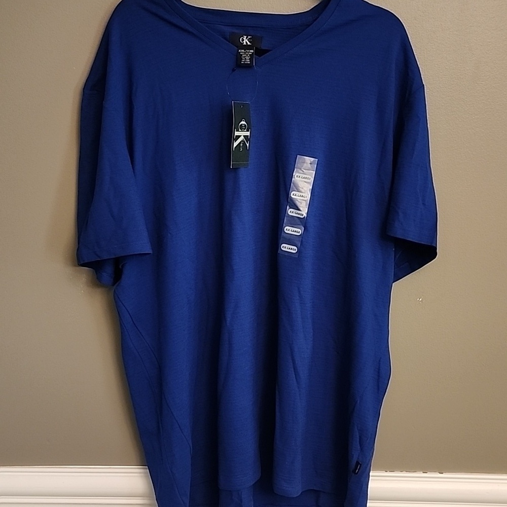 NWT Calvin Klein Blue Short Sleeve Tee
